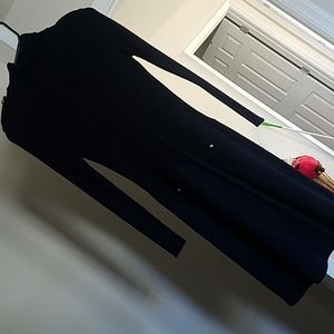 Navy blue sweater dress